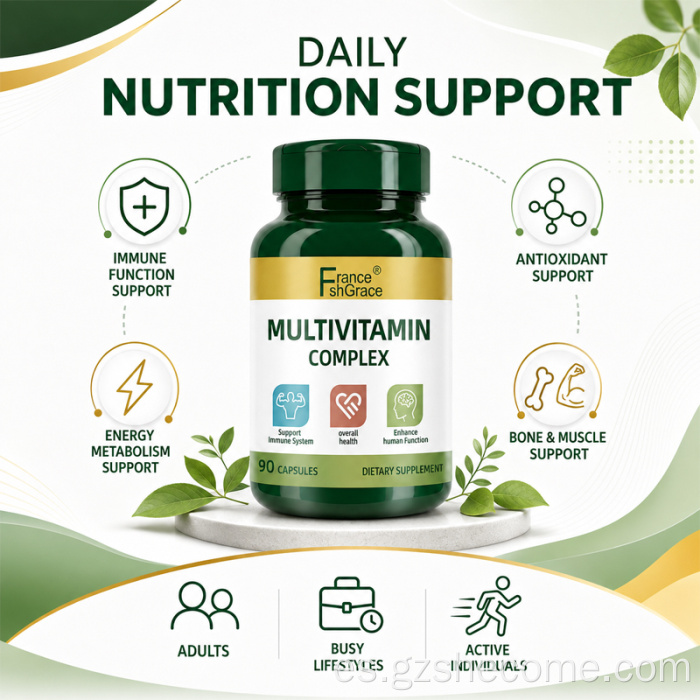 Shecome Multivitamin Complex Cápsulas Apoyo Energético Inmunitario